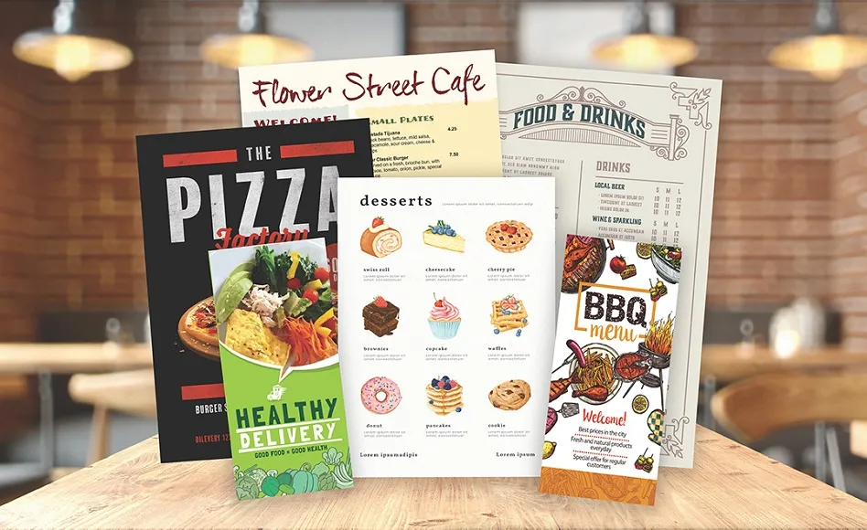 Menu Printing Manchester